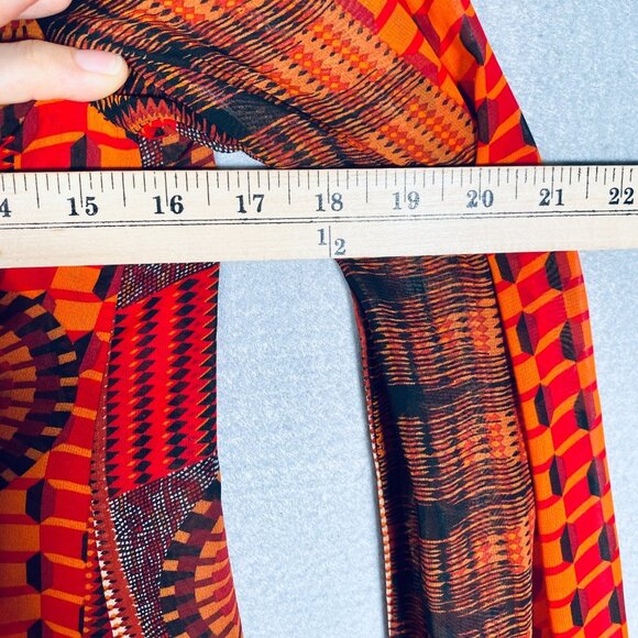 Sans Souci Top Womens S Red Stretch Spiked Buttons Career Artsy - Picture 9 of 12